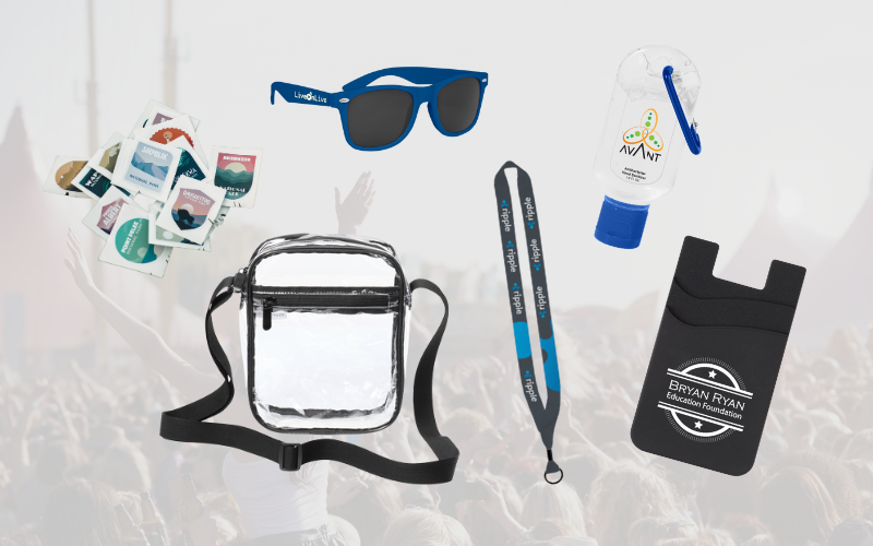 music festival promotional kits for event attendees