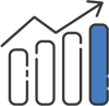 an image of an increasing bar chart