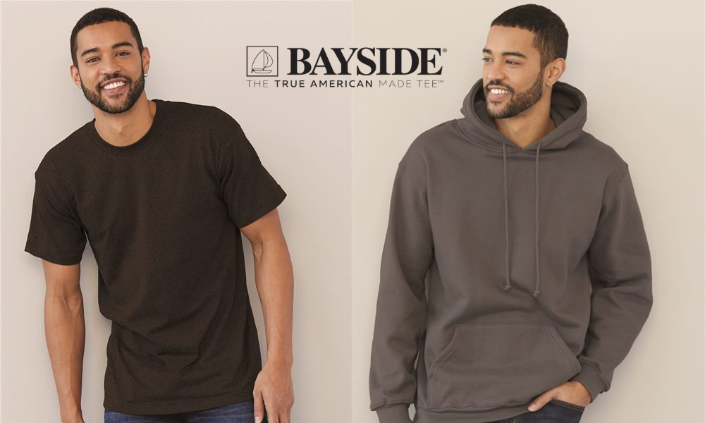 bayside branded shirts and jackets