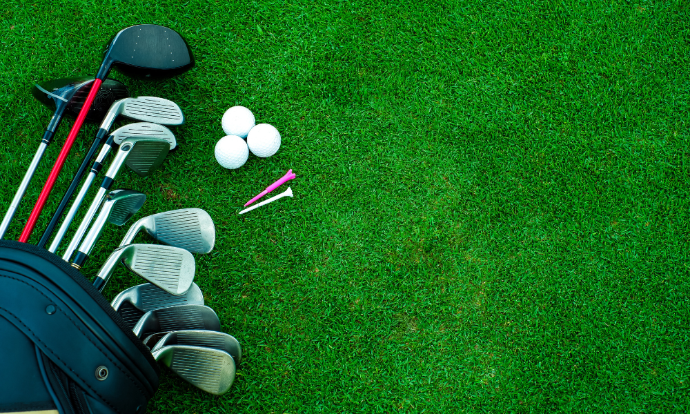 brandable golf products on a golf course