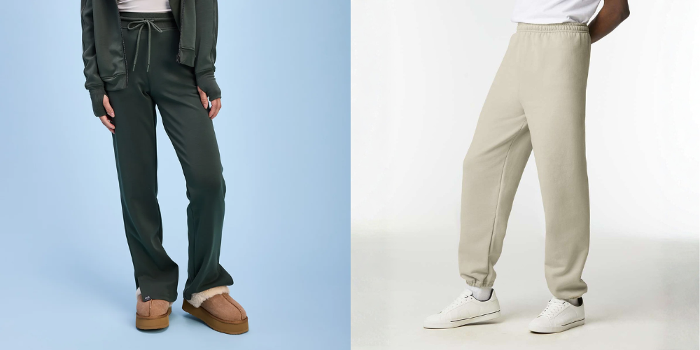 branded sweatpants and joggers