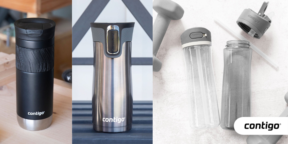 commuting favorite Contigo as promotional drinkware