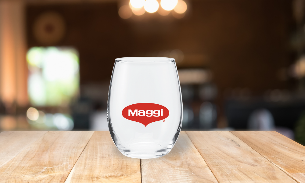 custom decorated wine glass