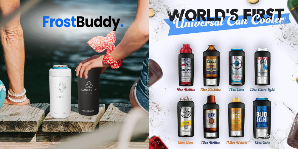 customized frost buddy drinkware and can coolers