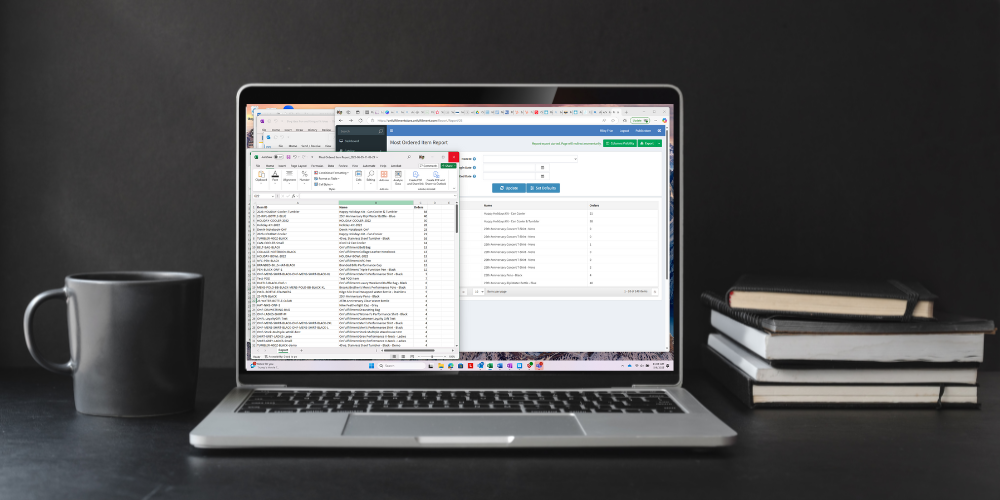 exporting reports from the onfulfillment corporate portal
