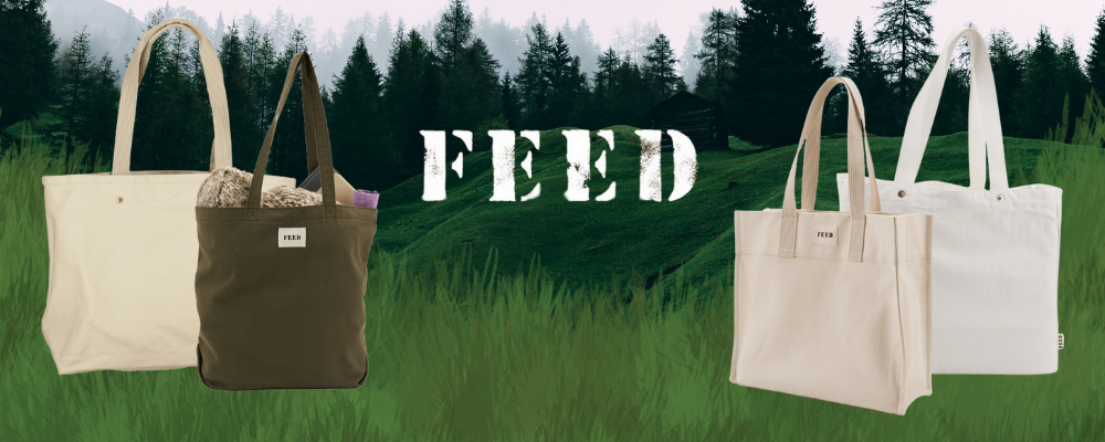 feed tote bags for company swag