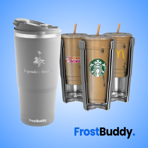 frost buddy drink coolers with logo