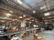 fulfillment warehouse with marketing material