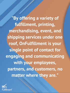 hybrid work environments causing a demand for fulfillment services
