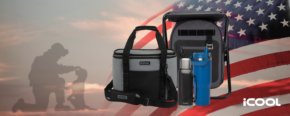 icool cooler bags and drinkware for shelter to soldier