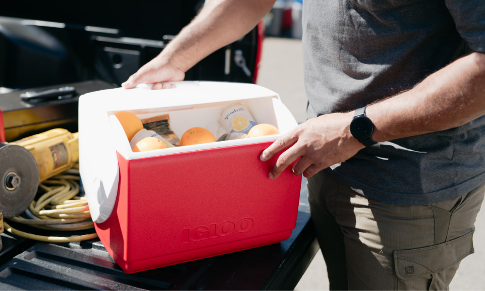 branded igloo playmate cooler for corporate branding