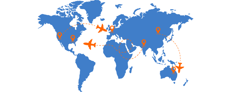 international shipping locations