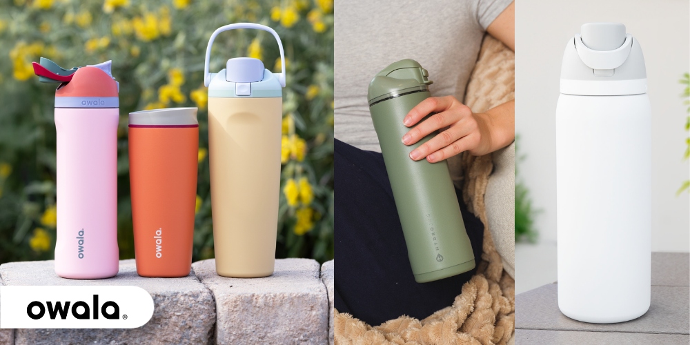 popular owala bottles and tumblers with branding