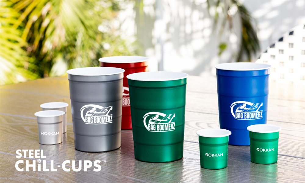 reusable steel chill cups as giveaways