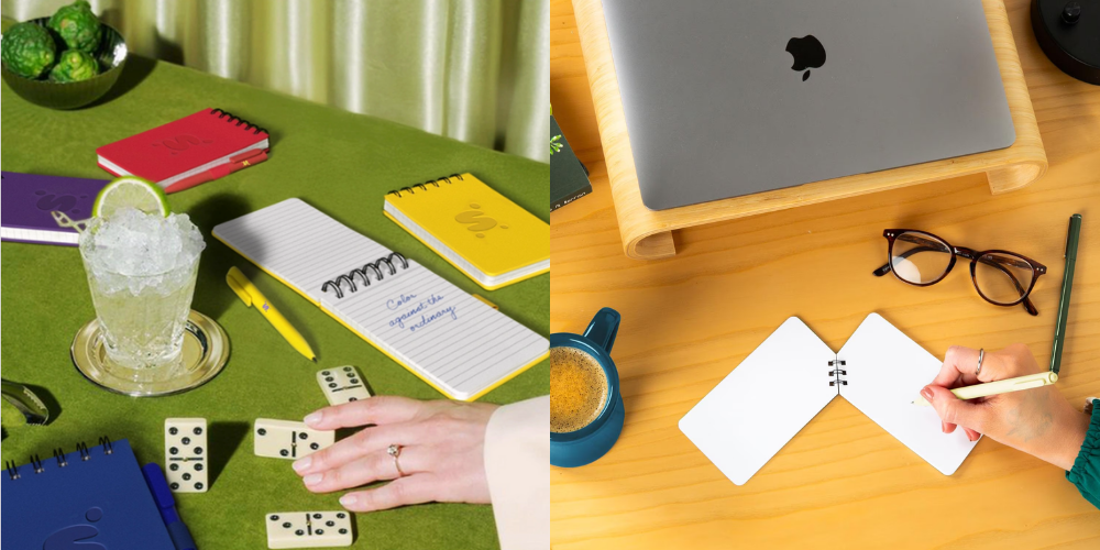 small jotter notebooks as event giveaways