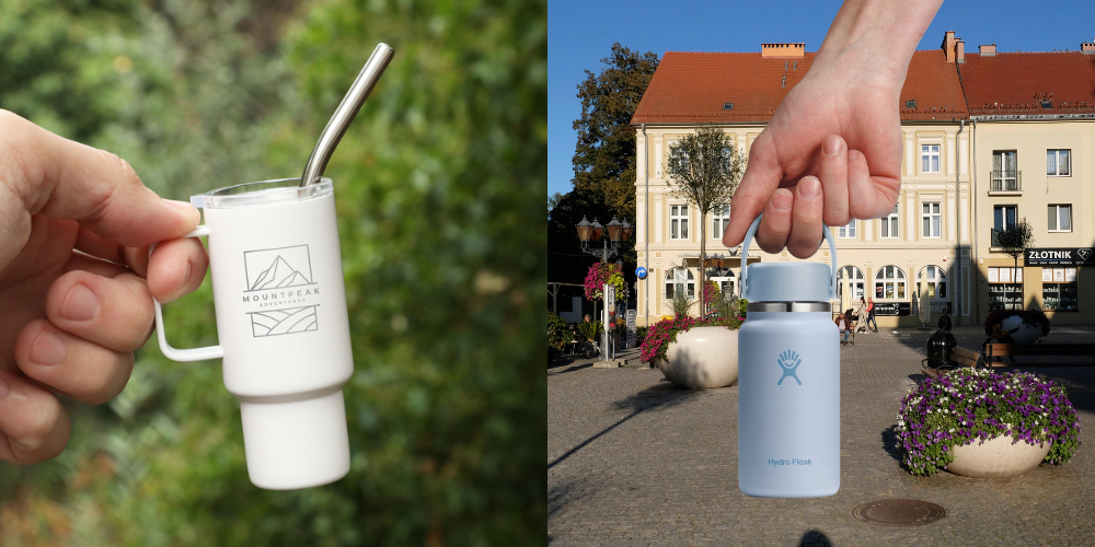 tiny drinkware and mini hydro flask as corporate promotional products
