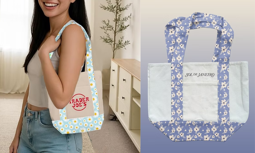 custom trader joes styled tote bag